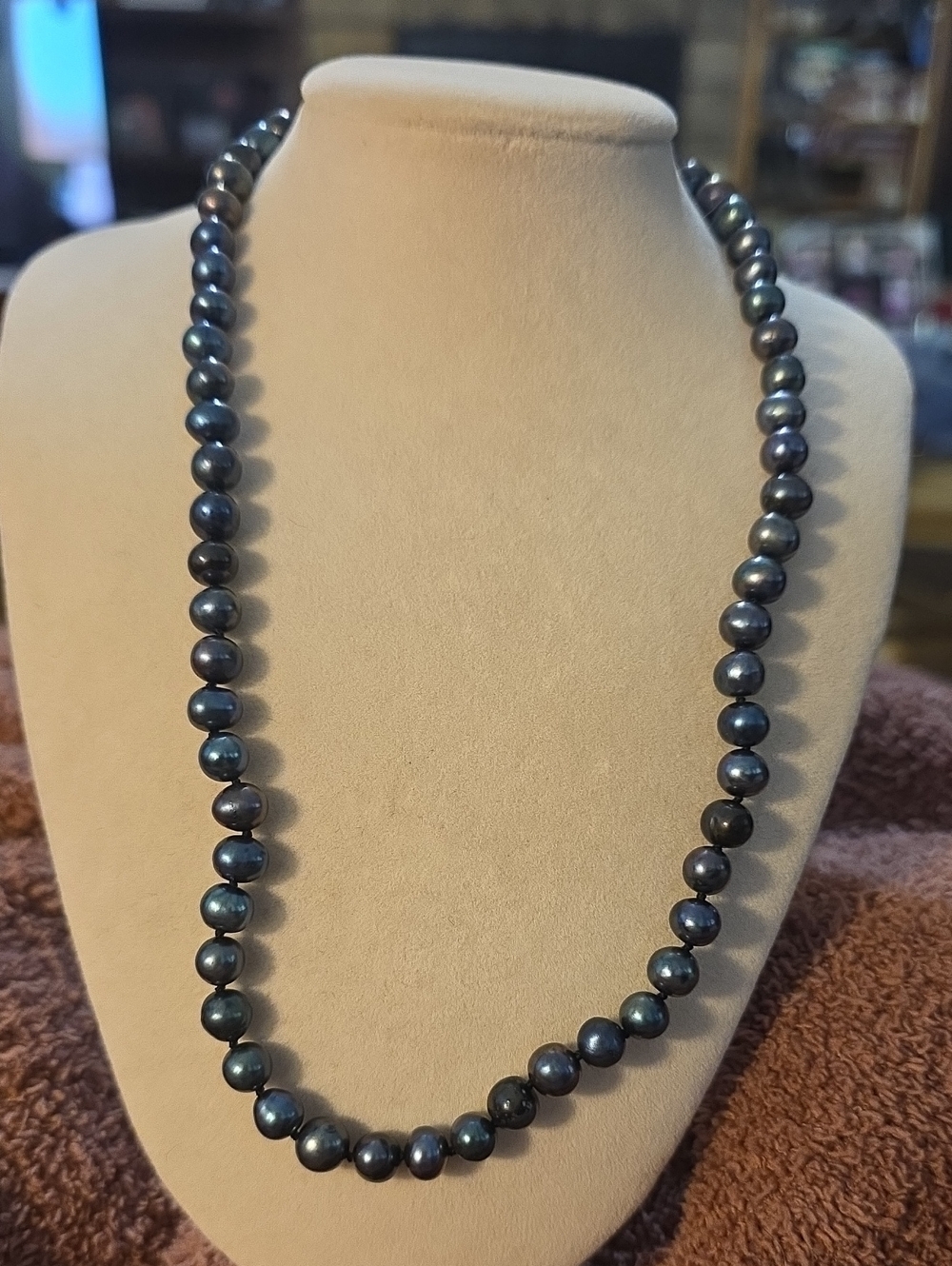 Classic Black Pearl Strand Necklace - Elegant Women’s Jewelry